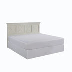 Set Testiera e Comodino King Off-White X-Frame 2 pezzi