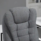 Sedia da ufficio con schienale alto e poggiapiedi Pebble Grey, singola