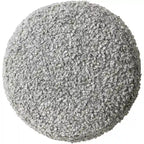 Burro / Grigio / Avorio / Marrone Scuro, Pouf rotondo shaggy in bouclé, 1 persona