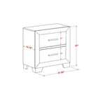 Set camera da letto Queen bianco, stile moderno, legno ingegnerizzato, 1 persona (opzioni da 2 a 6 pezzi)