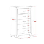 Set camera da letto Queen bianco, stile moderno, legno ingegnerizzato, 1 persona (opzioni da 2 a 6 pezzi)
