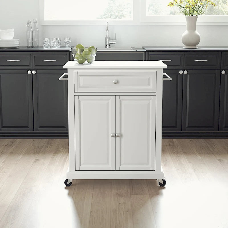 Crosley Portable Granite Top Kitchen Cart - 31 W x 18 D x 35.5 H