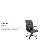 Sedia da ufficio girevole in similpelle con schienale alto, colori assortiti, struttura cromata/nera/dorata/oro rosa – 1 Persona