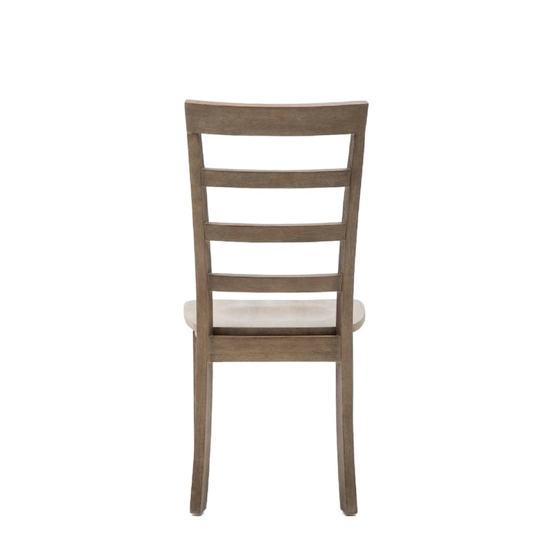 Sedia da pranzo Barnwood Ladderback, set da 2