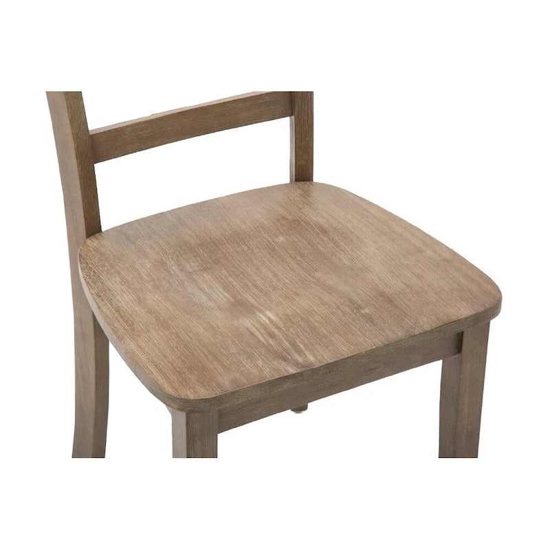Sedia da pranzo Barnwood Ladderback, set da 2