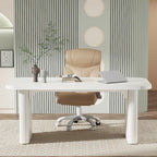 Scrivania da computer rettangolare individuale, naturale/marrone, larga 157 cm