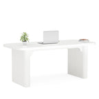 Scrivania da computer rettangolare individuale, naturale/marrone, larga 157 cm