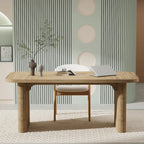 Scrivania da computer rettangolare individuale, naturale/marrone, larga 157 cm