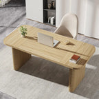 Scrivania da computer rettangolare individuale, naturale/marrone, larga 157 cm
