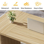 Scrivania da computer rettangolare individuale, naturale/marrone, larga 157 cm