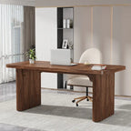 Scrivania da computer rettangolare individuale, naturale/marrone, larga 157 cm
