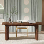 Scrivania da computer rettangolare individuale, naturale/marrone, larga 157 cm