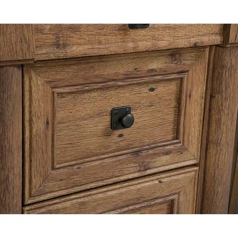 Scrivania tradizionale in rovere vintage per 1 persona