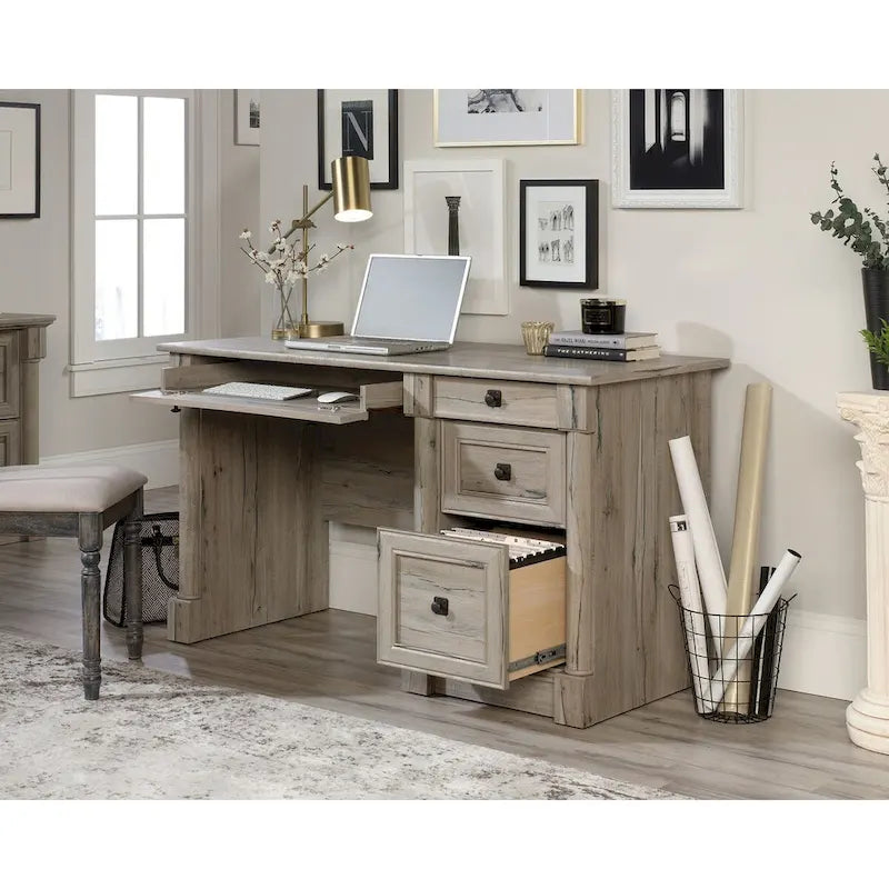 Scrivania tradizionale in rovere vintage per 1 persona