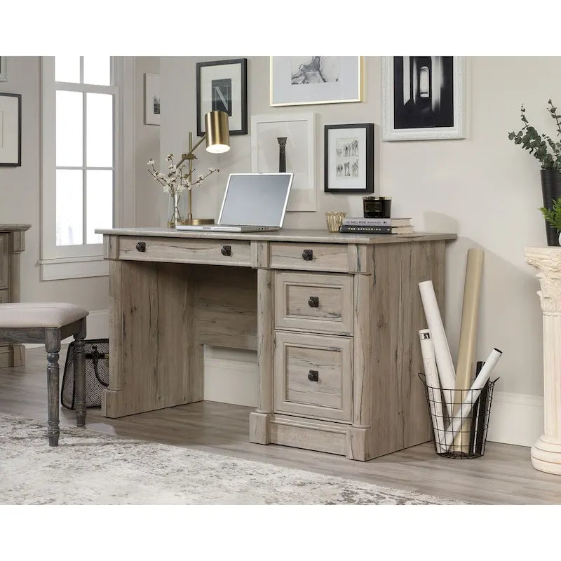 Scrivania tradizionale in rovere vintage per 1 persona