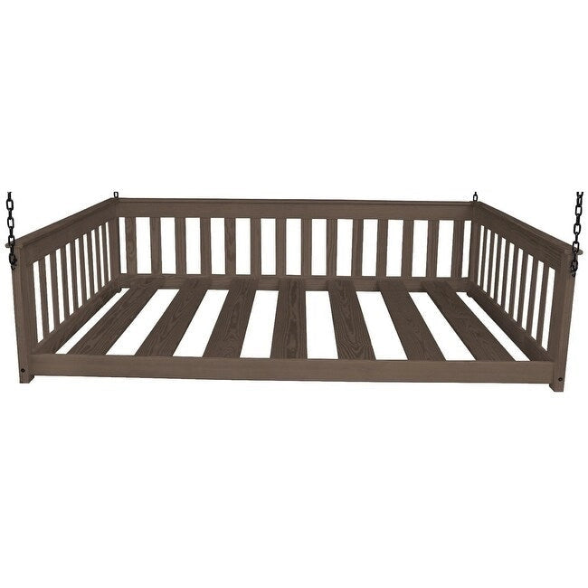 Daybed sospeso a due posti multicolore con catena, pino massello, 1 persona