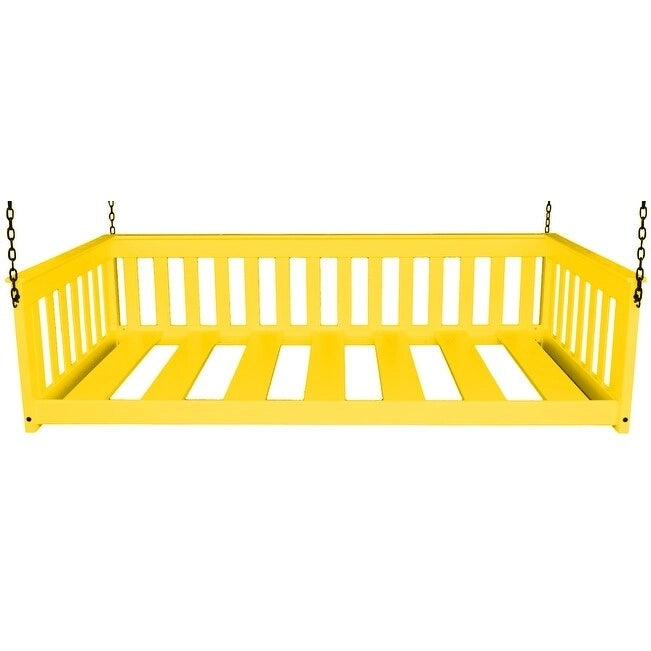 Daybed sospeso a due posti multicolore con catena, pino massello, 1 persona