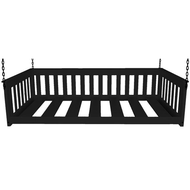 Daybed sospeso a due posti multicolore con catena, pino massello, 1 persona