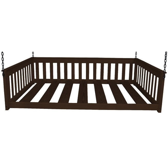 Daybed sospeso a due posti multicolore con catena, pino massello, 1 persona