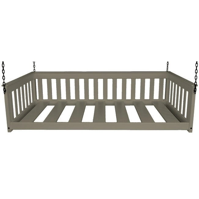 Daybed sospeso a due posti multicolore con catena, pino massello, 1 persona
