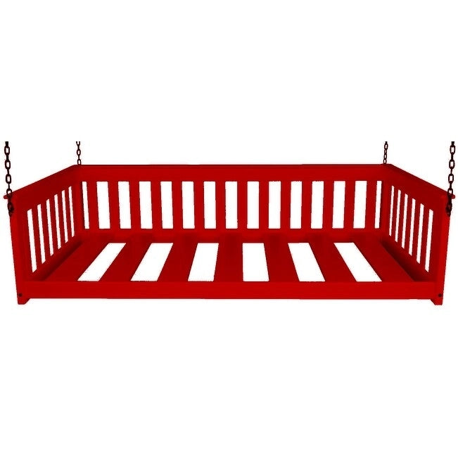 Daybed sospeso a due posti multicolore con catena, pino massello, 1 persona