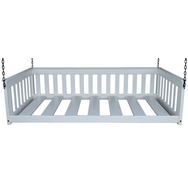 Daybed sospeso a due posti multicolore con catena, pino massello, 1 persona