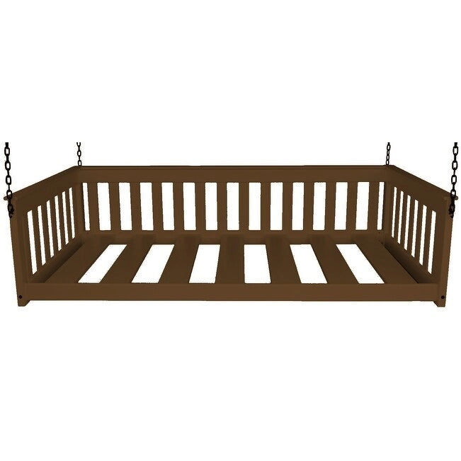 Daybed sospeso a due posti multicolore con catena, pino massello, 1 persona