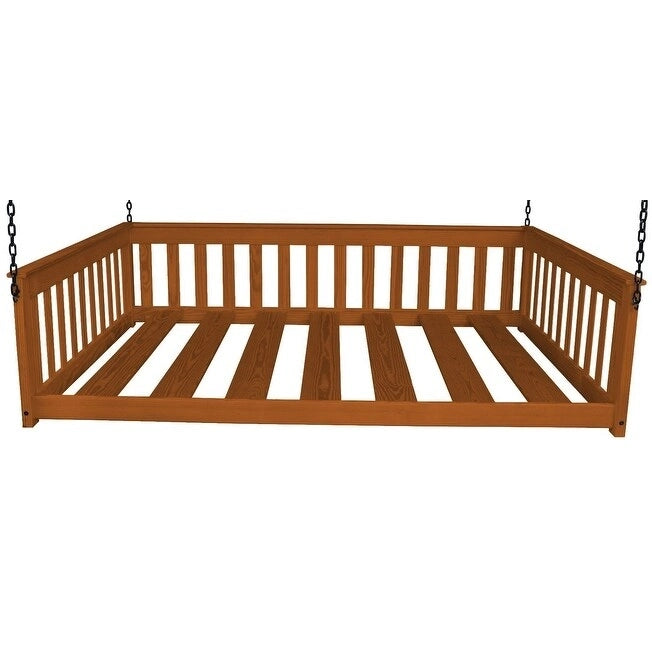 Daybed sospeso a due posti multicolore con catena, pino massello, 1 persona
