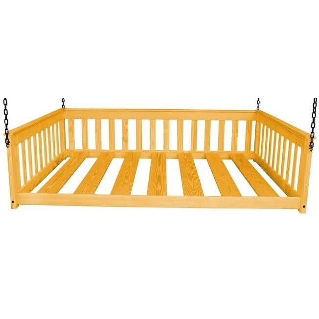 Daybed sospeso a due posti multicolore con catena, pino massello, 1 persona
