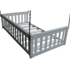 Daybed sospeso a due posti multicolore con catena, pino massello, 1 persona