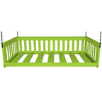 Daybed sospeso a due posti multicolore con catena, pino massello, 1 persona