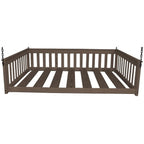 Daybed sospeso a due posti multicolore con catena, pino massello, 1 persona