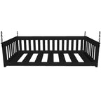 Daybed sospeso a due posti multicolore con catena, pino massello, 1 persona
