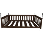 Daybed sospeso a due posti multicolore con catena, pino massello, 1 persona