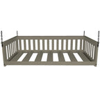 Daybed sospeso a due posti multicolore con catena, pino massello, 1 persona