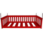 Daybed sospeso a due posti multicolore con catena, pino massello, 1 persona