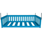 Daybed sospeso a due posti multicolore con catena, pino massello, 1 persona