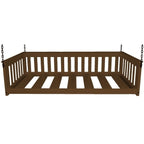 Daybed sospeso a due posti multicolore con catena, pino massello, 1 persona