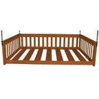 Daybed sospeso a due posti multicolore con catena, pino massello, 1 persona