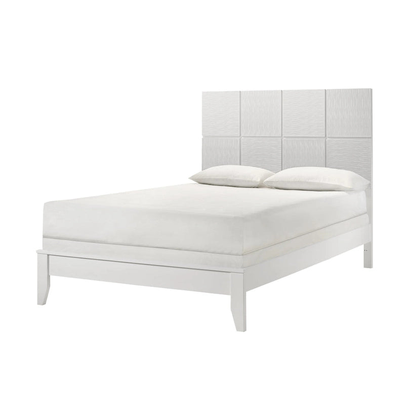 Camera da letto con pannelli bianchi, 4 pezzi, piazza e mezza/matrimoniale/king size, 1-2 posti letto