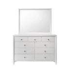 Camera da letto con pannelli bianchi, 4 pezzi, piazza e mezza/matrimoniale/king size, 1-2 posti letto