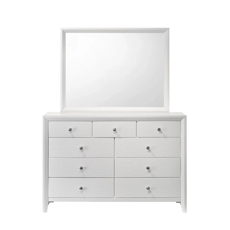Camera da letto con pannelli bianchi, 4 pezzi, piazza e mezza/matrimoniale/king size, 1-2 posti letto