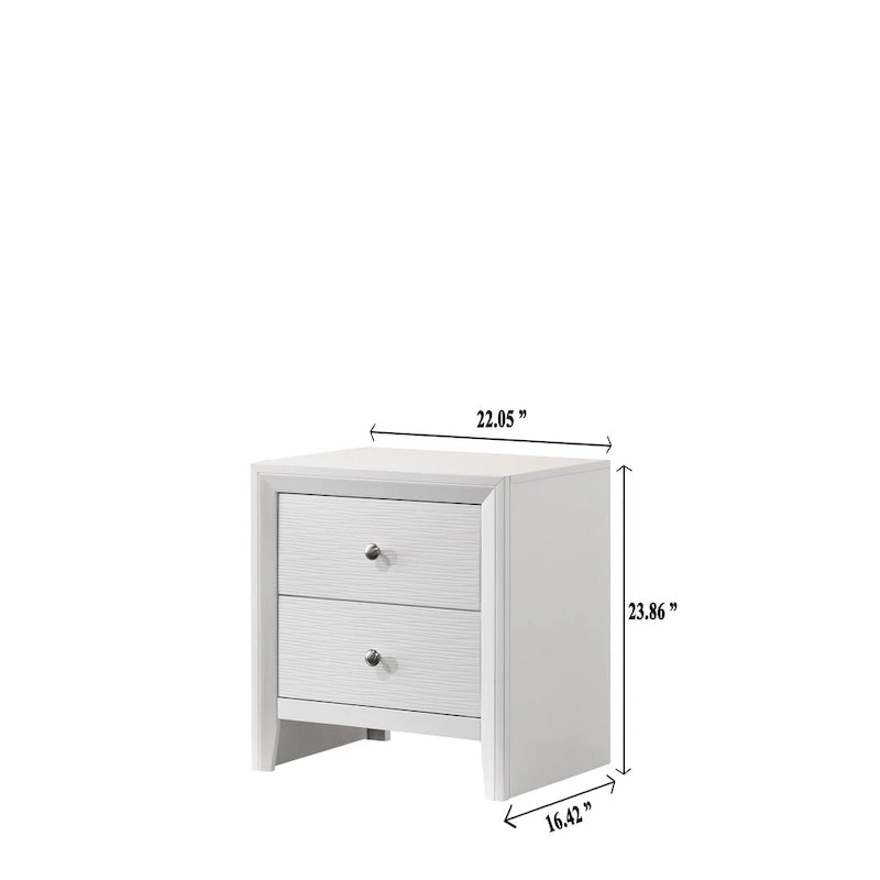 Camera da letto con pannelli bianchi, 4 pezzi, piazza e mezza/matrimoniale/king size, 1-2 posti letto