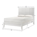 Camera da letto con pannelli bianchi, 4 pezzi, piazza e mezza/matrimoniale/king size, 1-2 posti letto