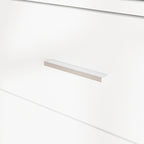 Armadio guardaroba con specchio a figura intera illuminato a LED, bianco, monoposto