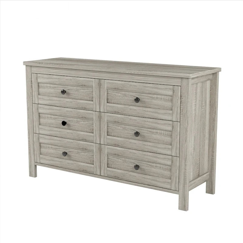 Set camera da letto 3 pezzi bianco/grigio – Letto a piattaforma, comodino e cassettiera (una piazza e mezza/matrimoniale, 1 persona)