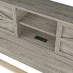 Set camera da letto 3 pezzi bianco/grigio – Letto a piattaforma, comodino e cassettiera (una piazza e mezza/matrimoniale, 1 persona)