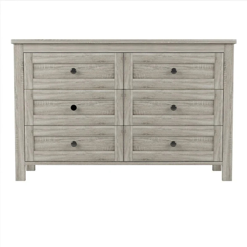 Set camera da letto 3 pezzi bianco/grigio – Letto a piattaforma, comodino e cassettiera (una piazza e mezza/matrimoniale, 1 persona)