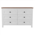 Set camera da letto 3 pezzi bianco/grigio – Letto a piattaforma, comodino e cassettiera (una piazza e mezza/matrimoniale, 1 persona)