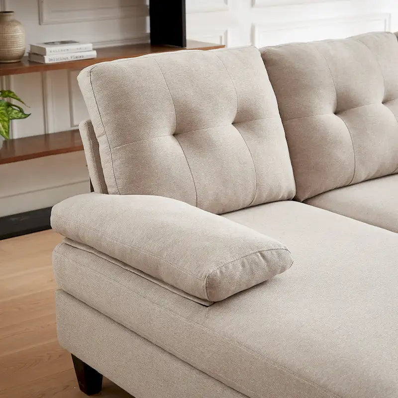 Divano angolare a U in carbone/blu/verde/cenere/beige con doppia chaise longue, 4 posti